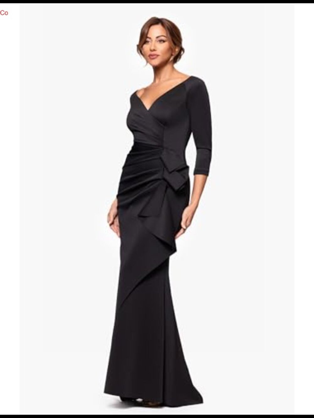 Formal Bodycon Evening Gown Long Sweetheart Off-Shoulder Dress Leg Slit - Picture 3 of 5